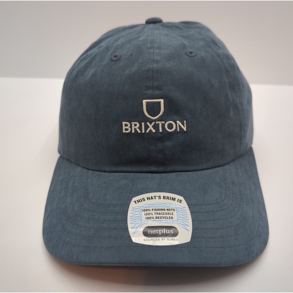 Brixton Alpha NP LP Adjustable Cap Borrowed Blue Brushed Satin Hat 11776 BRRBL